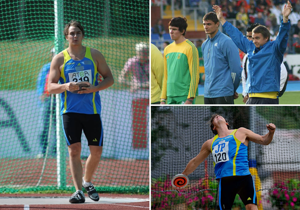 Johnny Karlsson successfully competed at a high level in discus throw.